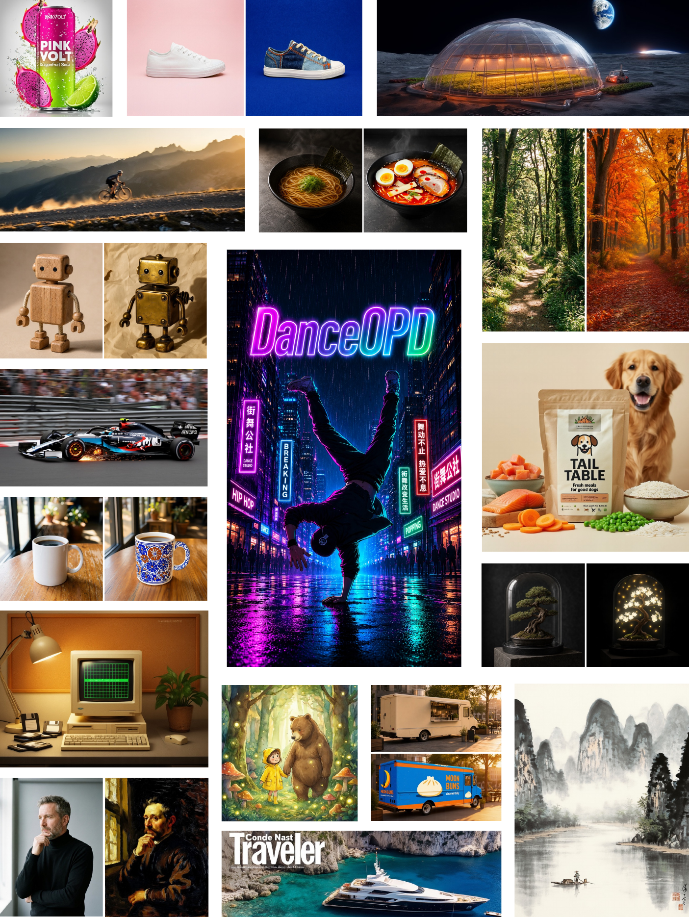 Qualitative examples of DanceOPD